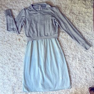 Seraphine Cotton Maternity & Nursing Dress with Sweatshirt Top